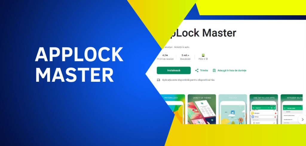 Cele mai bune aplicații de blocare a ecranului - AppLock Master