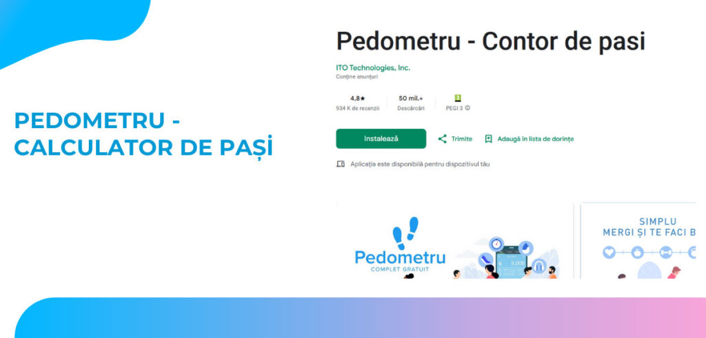 Pedometru - Calculator de pași